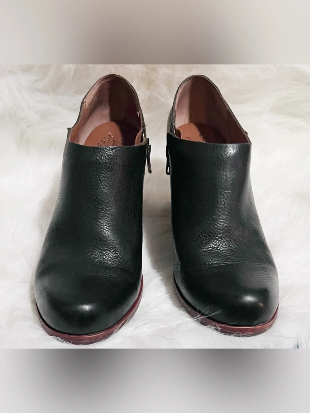 Kork Ease Natalya Leather Wedge Zip Ankle Boots Booties Size 9